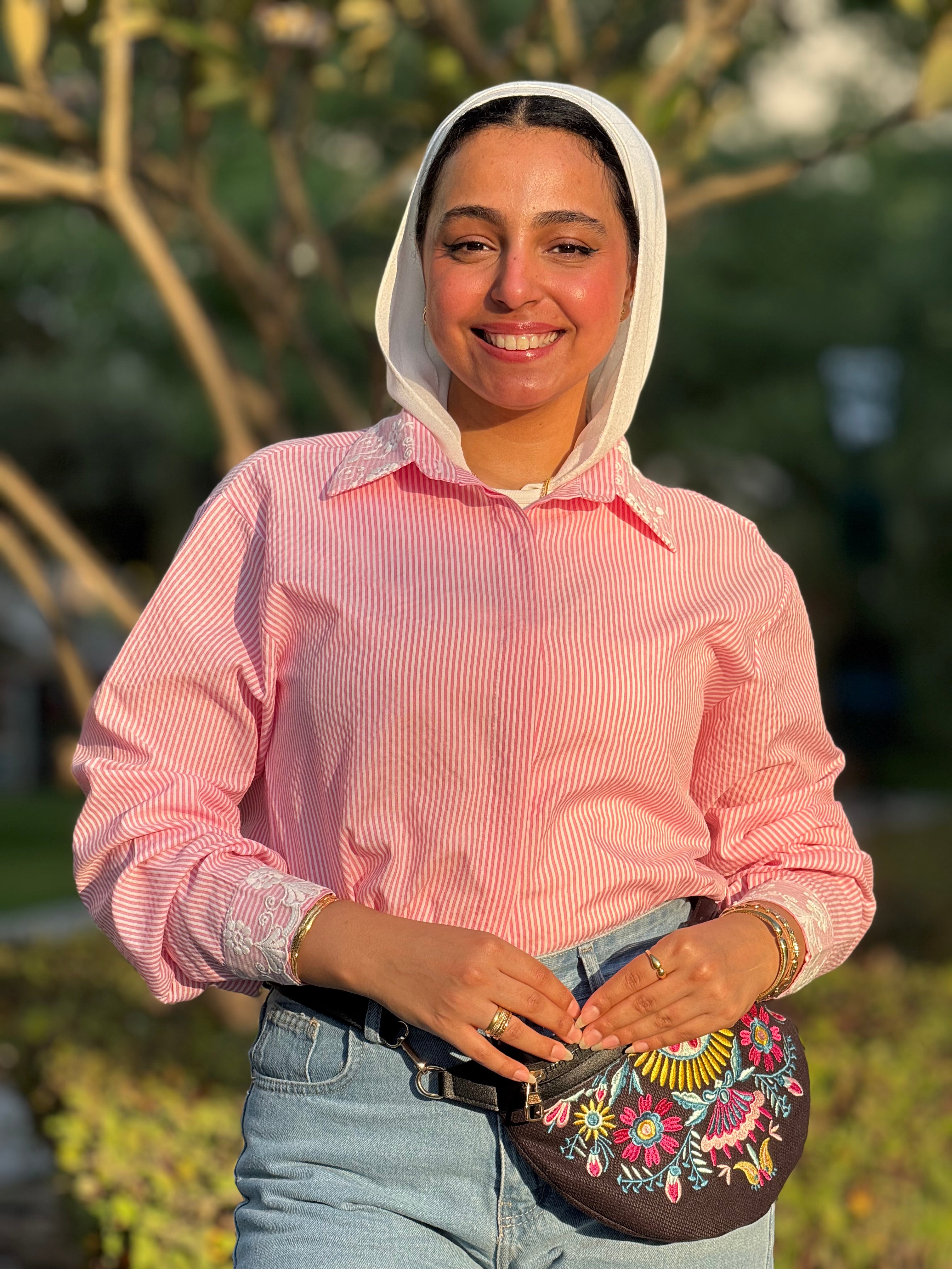 Pink Striped Shirt
