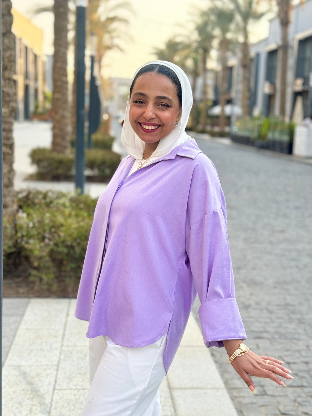 Lilac Oversized Shirt