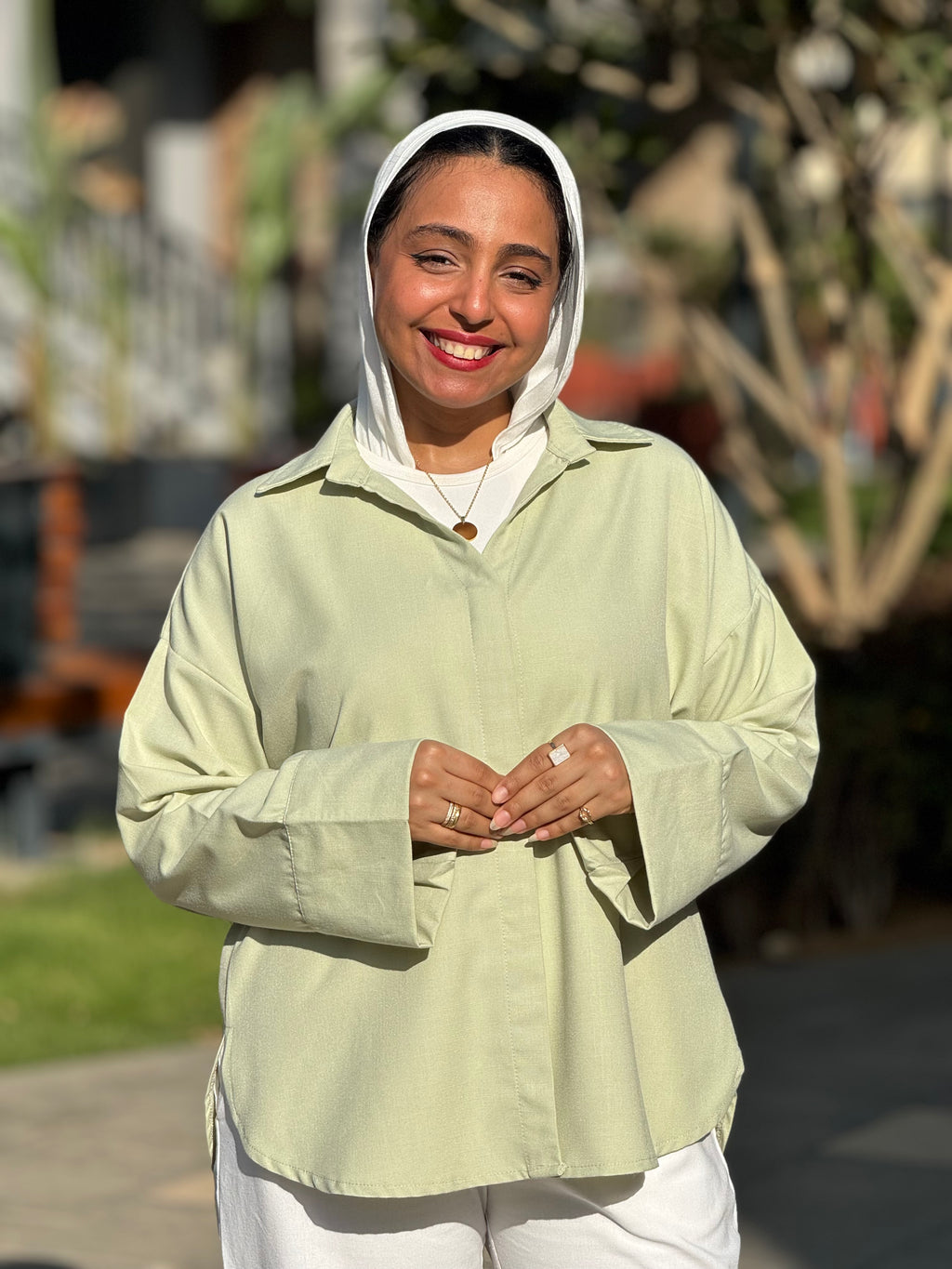 Sage Oversized Shirt