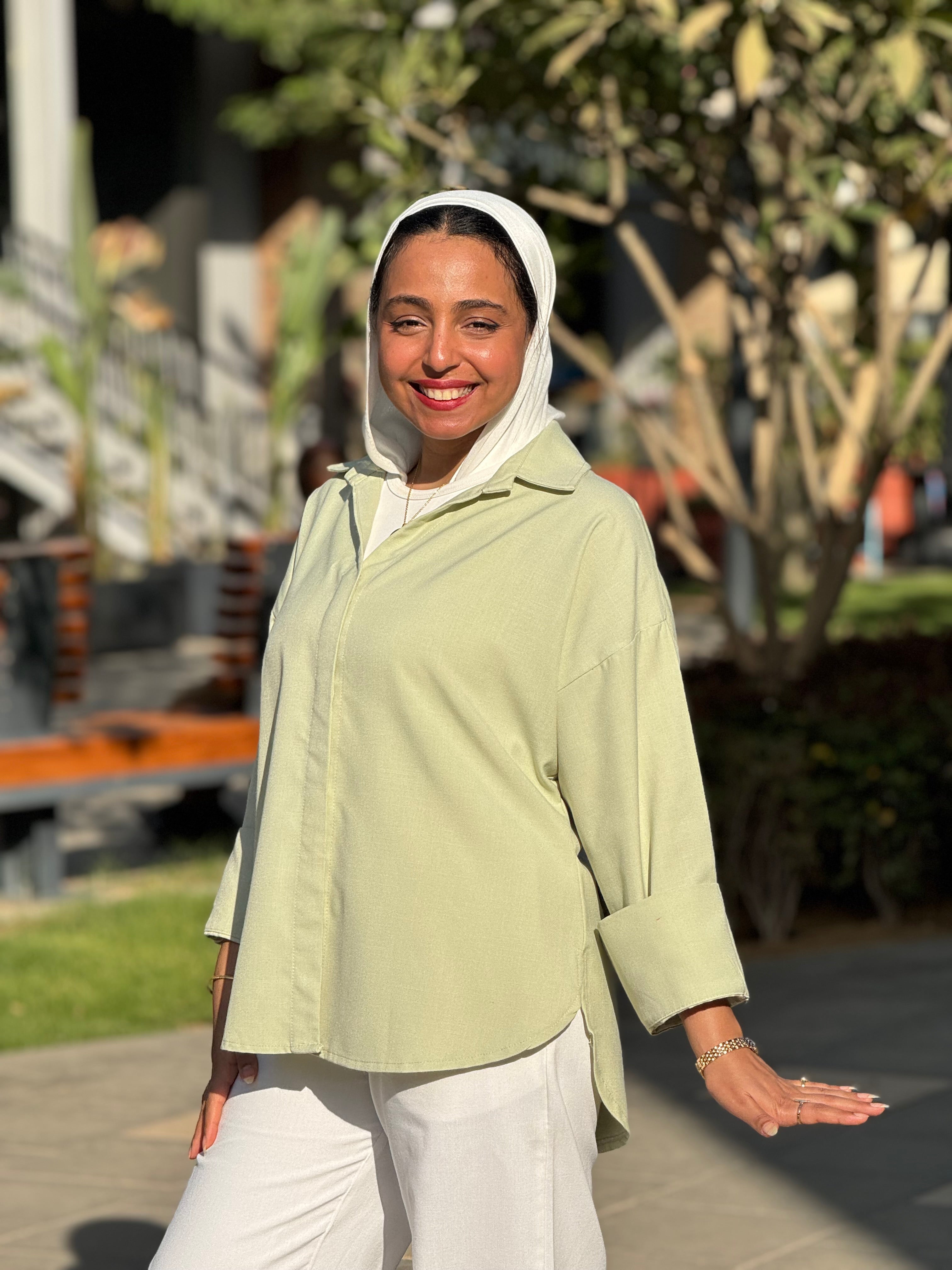 Sage Oversized Shirt