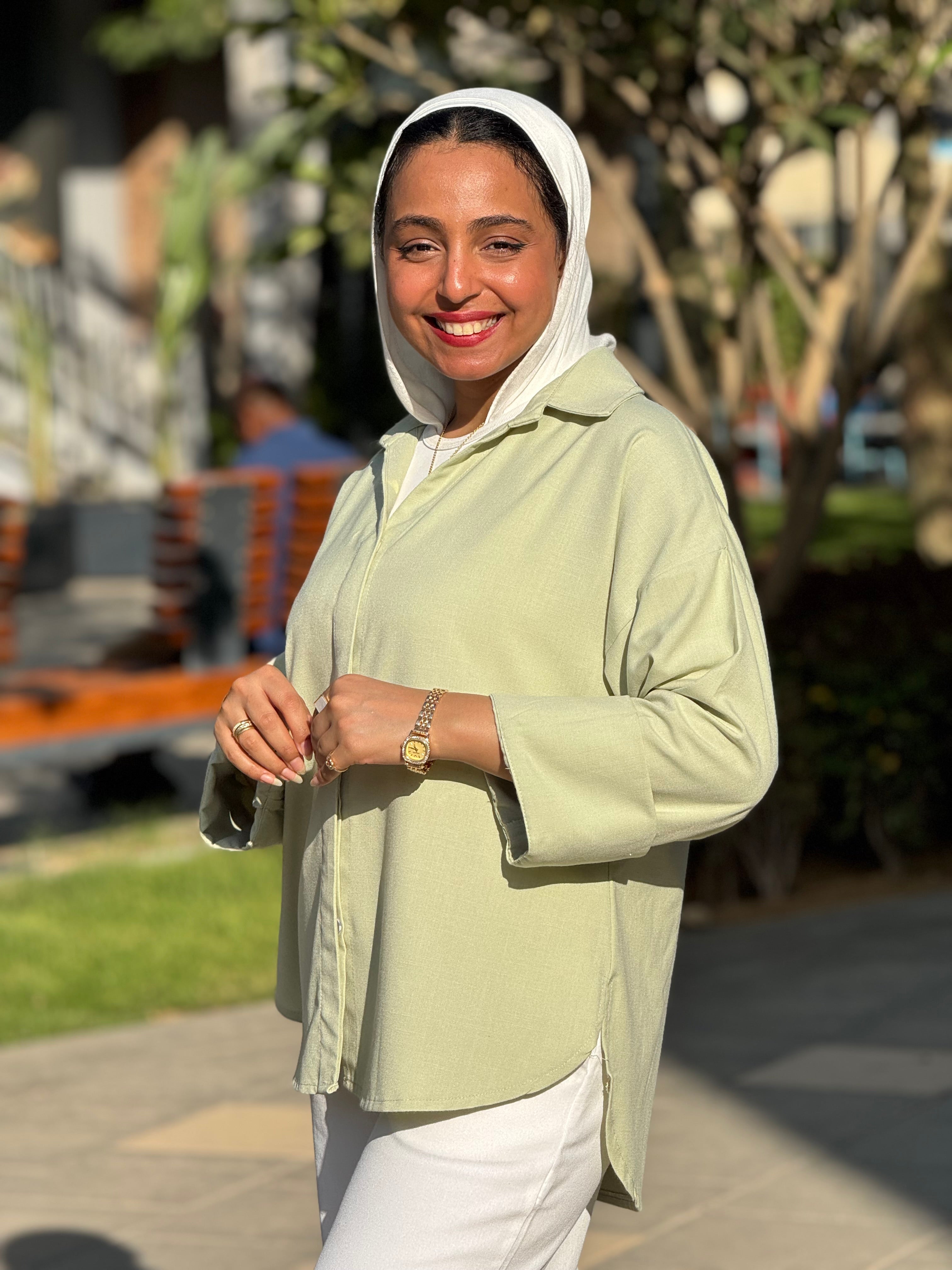 Sage Oversized Shirt